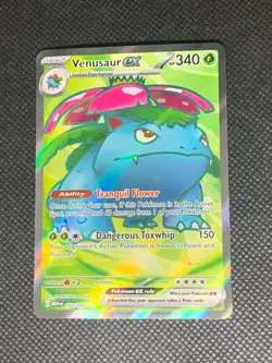 Venusaur ex 182/165 - S&V 151 Pokemon Card - NM - Image 1