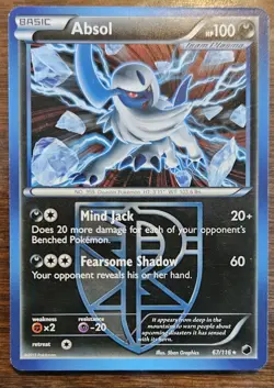 Absol 67/116 Black White Plasma-Freeze Pokemon Card Regular (Deck Exclusive) - Image 1