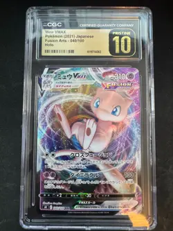 CGC PRISTINE 10 Mew VMAX 040/100 Fusion Arts Holo Pokemon Card Japanese ✨✨ - Image 1