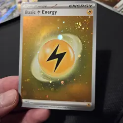 Pokemon Card - Basic Lightening Energy HD Cosmos Holo SVE 004 S&V 151 - NM - Image 2