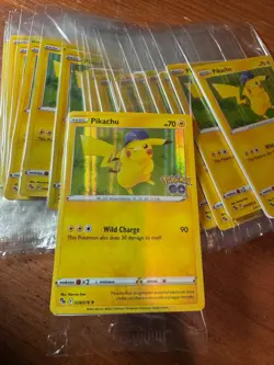 Lot of 30 Pokemon GO 2022 Holo Pikachu Cards TCG 028/078 Sealed Promos - Image 1