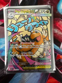 Pokemon Mega Dragonite ex 271/217 Full Art Holo EX HP 370 330 Attack Rare Card - Image 1