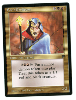 Boris Devilboon -- MTG (SP+ Quality) - Legends - See scans!! - Image 1