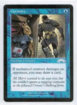 MAGIC the GATHERING---"Curiosity"---EXODUS (MTG-74-6) - Image 1