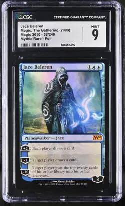 JACE BELEREN 2010 Core Set Foil Mythic CGC 9 MTG [Nostalgium] - Image 1