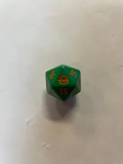 Magic The Gathering TMNT Spindown Life Counter Dice D20 Orange - Image 1