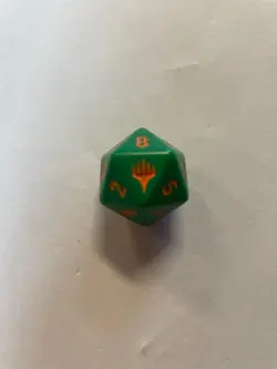 Magic The Gathering TMNT Spindown Life Counter Dice D20 Orange - Image 2