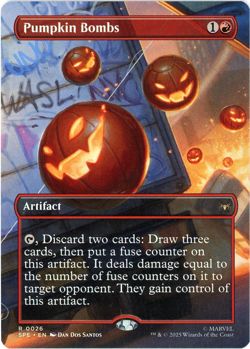 Pumpkin Bombs (Borderless) - 0026 - Marvel's Spider-Man MTG - NM/M - English - Image 1