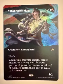 x1 Songcrafter Mage - Foil - Borderless R MTG Tarkir: Dragonstorm M/NM, English - Image 1