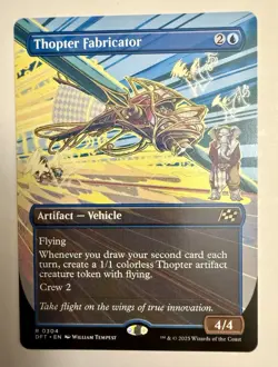 x1 Thopter Fabricator - Borderless R MTG Aetherdrift M/NM, English - Image 1