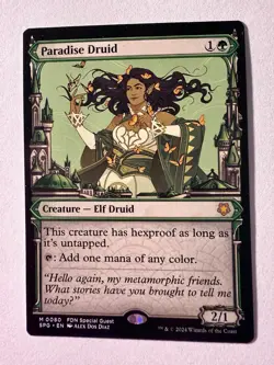 Paradise Druid | Showcase | NM | MTG | Mythic | 0080 | SPG - Special Guests - Image 1
