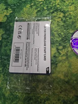 Sealed Pokemon TCG Mega Evolution Perfect Order STAFF Promo 4 Card Pack - Image 4