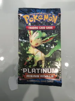 Pokemon Platinum Rising Rivals Booster Pack NEW FACTORY SEALED LEAFEON Art 2009 - Image 2