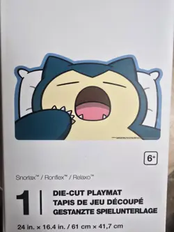 Pokemon Center Exclusive Yawning Snorlax on Pillow Playmat - Image 2