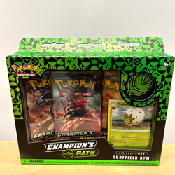 Pokemon TCG Champion's Path Turffield Gym Pin Collection NEW MINT FACTORY SEALED - Image 1