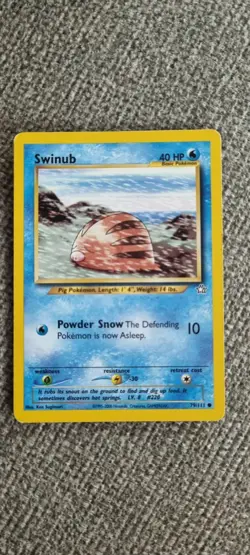 Swinub - Pokemon TCG - MP - Common - Neo Genesis 79/111 - Image 1