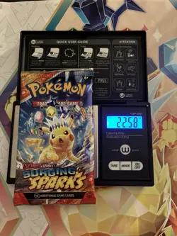 HEAVY! 22.58g Surging Sparks Pokemon TCG Booster Pack - Image 1
