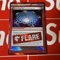 Pokemon Jamming Net Team Flare Hyper Gear 98/119 Phantom Forces Holo Rare - LP - Image 1