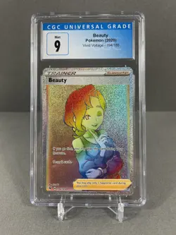 Pokemon SWSH Vivid Voltage 194 Full Art Trainer Beauty Secret Rare CGC 9 - Image 1