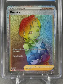 Pokemon SWSH Vivid Voltage 194 Full Art Trainer Beauty Secret Rare CGC 9 - Image 3