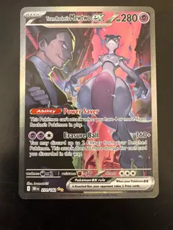 Pokemon TCG Team Rockets Mewtwo EX Special Illustration Destined Rivals - Image 1