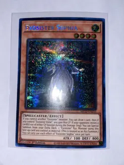YUGIOH Exosister Sophia MP23-EN255 Prismatic Secret Rare 1st Ed NM/Mint - Image 1
