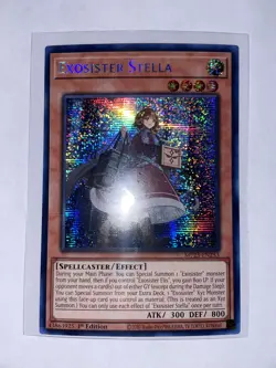 Yugioh x1 Exosister Stella MP23-EN253 Prismatic Secret Rare 1st Ed (Near Mint) - Image 1