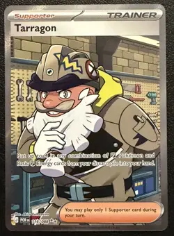 Tarragon Full Art Trainer - 116/088 -Perfect Order- NM- Pokemon Card TCG IN HAND - Image 1