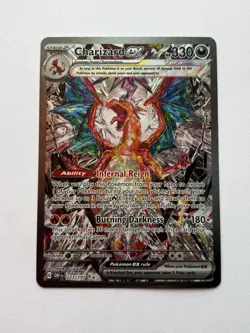 Pokemon TCG Sv03: Obsidian Flames Charizard EX Holo Card 223/197 - Image 1