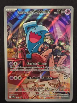 Team Rocket's Wobbuffet 203 Sv: Scarlet & Violet Promo Cards Holo NM - Image 1