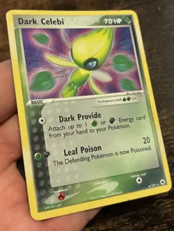 Vintage 2004 Pokemon Dark Celebi 4/101 Holo Card MP - Image 5