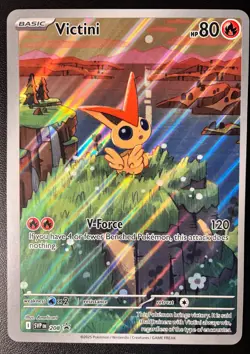 JUMBO OVERSIZED Victini SVP 208 promo card Black Bolt Illustration Rare - Image 1