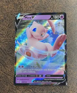 Mew V 069/189 Darkness Ablaze Ultra Rare Holo Pokemon Card - Image 1