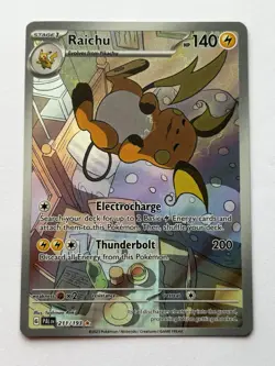 Pokemon TCG Raichu Holo 211/193 Illustration Card Paldea Evolved Near Mint - Image 2