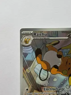 Pokemon TCG Raichu Holo 211/193 Illustration Card Paldea Evolved Near Mint - Image 3