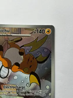 Pokemon TCG Raichu Holo 211/193 Illustration Card Paldea Evolved Near Mint - Image 4