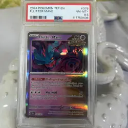 Pokemon TCG Flutter Mane Holo Rare Card 078/162 SV05: Temporal Forces PSA 8.5 - Image 1