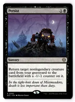 Persist 83 Commander: Lorwyn Eclipsed Normal NM - Image 1