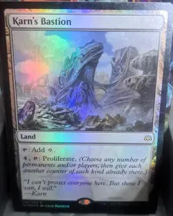 Karn's Bastion (FOIL) War of the Spark, Mtg *Pack Fresh, No Play* - Image 1
