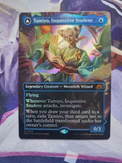 MTG MH3 - Tamiyo, Inquisitive Student / Seasoned Scholar TEXTURED FOIL NM - Image 1