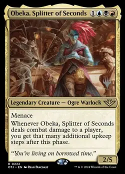 Obeka, Splitter of Seconds - Foil Promo OTJ MP MTG - Image 1