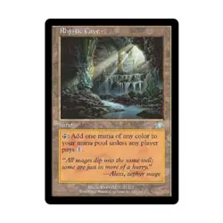 WotC MtG Prophecy Rhystic Cave (U) (Foil) VG - Image 1