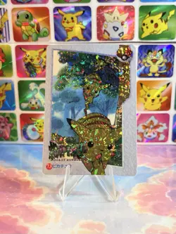 Pokemon Vintage Pocket Monsters Vending HOLO Prism Sticker 1998 Nintendo Japan - Image 1