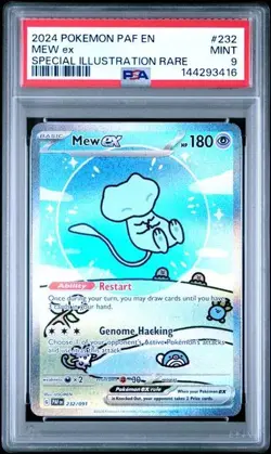 2024 POKEMON PAF EN-PALDEAN FATES #232 MEW ex SPECIAL ILLUSTRATION RARE - Image 1