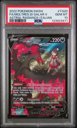 Pokemon Card Italian - Moltres di Galar V #TG20 - Lucentezza Siderale - PSA 10 - Image 2