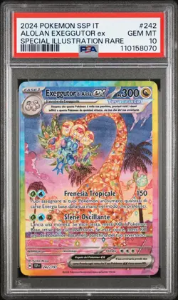 Pokemon Card Italian - Exeggutor Alola Ex #242 - Scintille Folgoranti - PSA 10 - Image 2