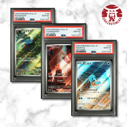 Pokemon Card JAP - Charmander Bulbasaur Squirtle AR PSA 10 -151 SV2A Sequential- - Image 1