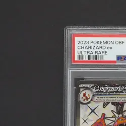 PSA 10 Glurak Ex Charizard Pokemon Karte TCG 215/197 Ultra Rare Obsidian /T76 - Image 3