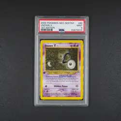 PSA 9 - 1. Edition - Unown - Pokemon Karte TCG 89/105 Non Holo Neo Destiny /Y89 - Image 2
