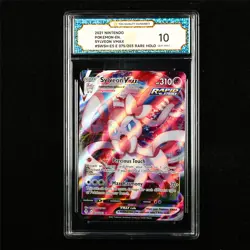 TQG 10 GEM MINT 2021 Pokemon ENG Sylveon VMAX 075/203 RARE HOLO - Image 1